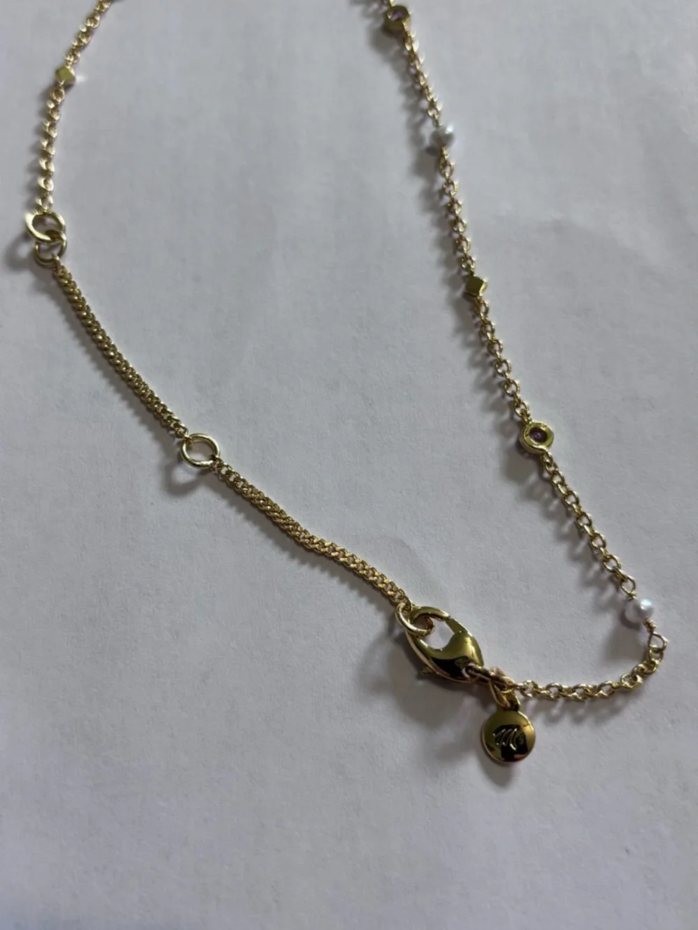 Madewell Freshwater Pearl Necklace with Bag, adjustable 15.5 - 18.5” length - Picture 5 of 7